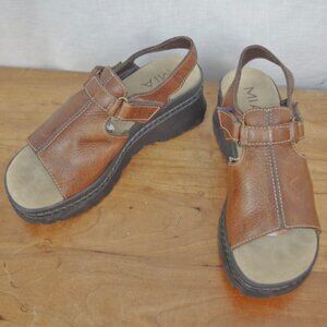 Vintage MIA Chunky Platform Leather Sandals Size 11M